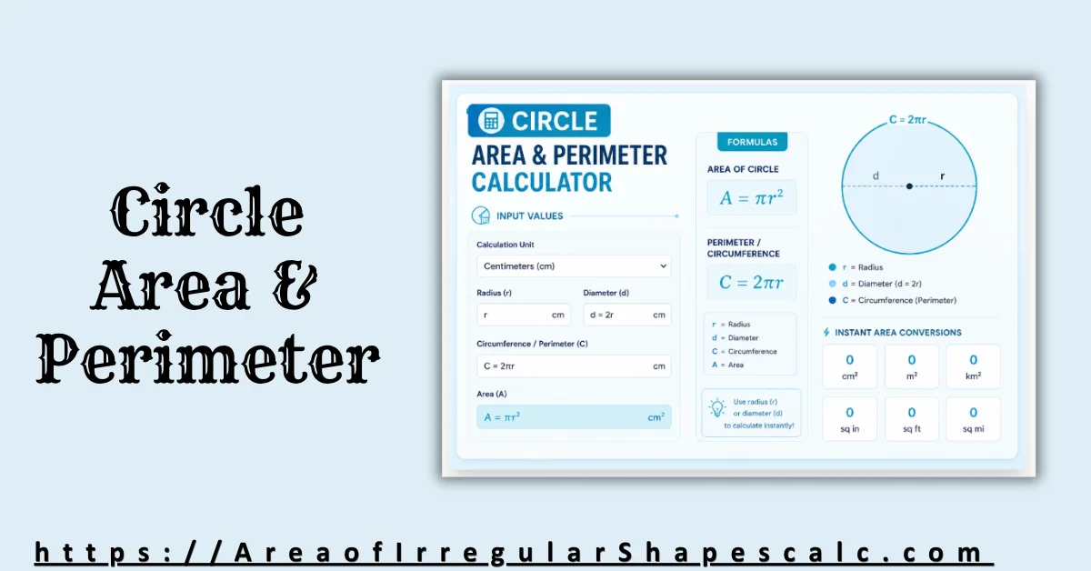 Circle Area & Perimeter Calculator