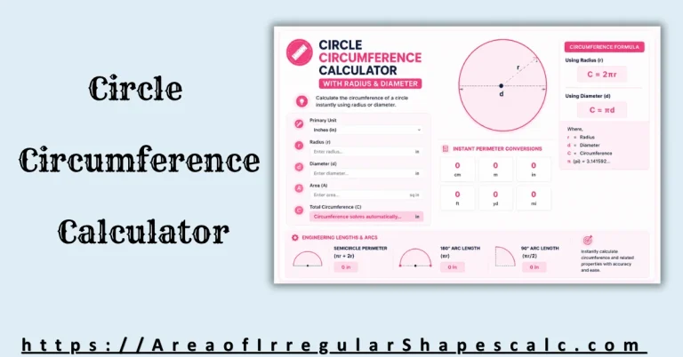 Circle Circumference Calculator With Radius & Diameter