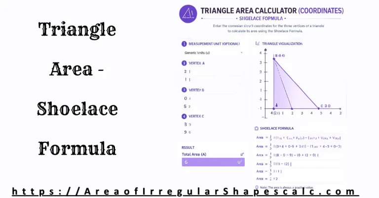 Triangle Area Calculator (Coordinates) – Shoelace Formula