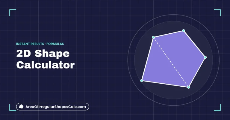 2D Shape Calculator – illustration of an irregular polygon with diagonals
