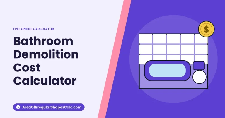 Bathroom Demolition Cost Calculator – illustration of a bathroom with a bathtub