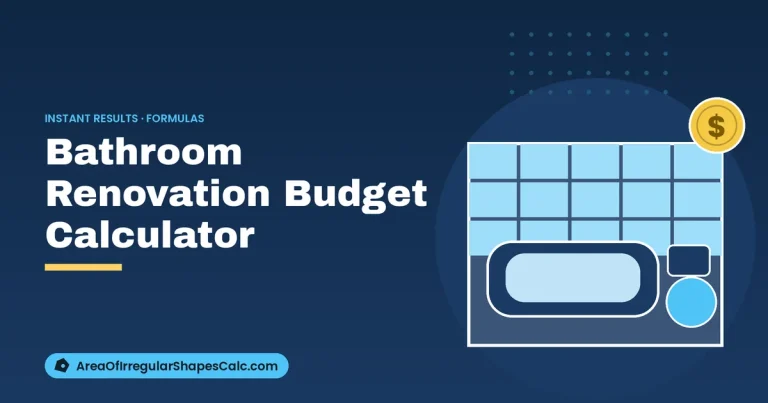 Bathroom Renovation Budget Calculator – illustration of a bathroom with a bathtub