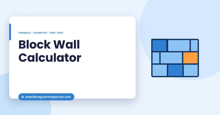Block Wall Calculator – illustration