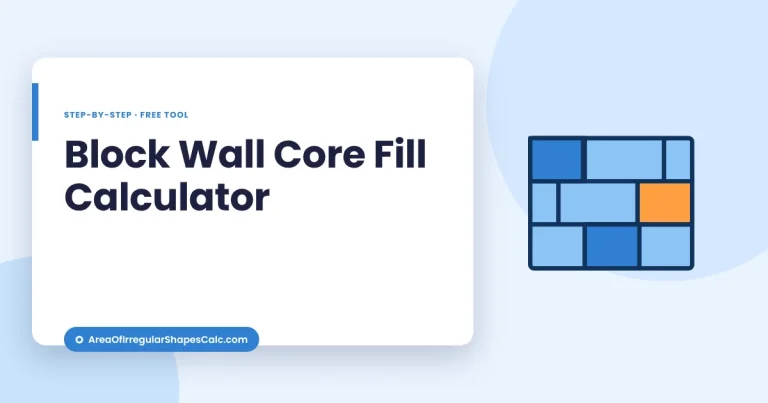 Block Wall Core Fill Calculator – illustration
