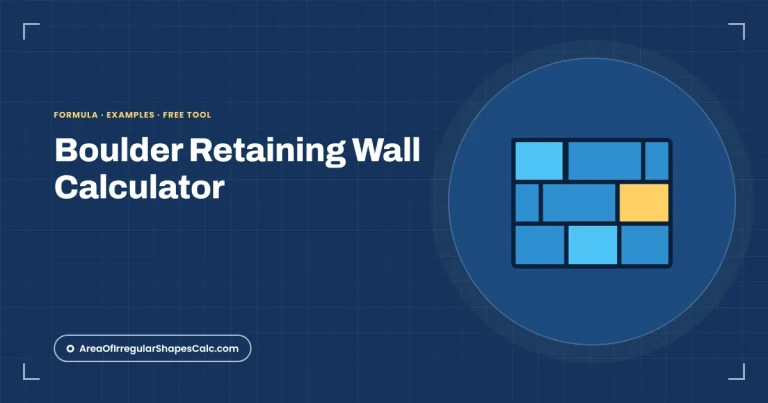 Boulder Retaining Wall Calculator – illustration