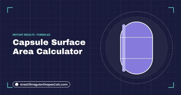 Capsule Surface Area Calculator – illustration of a capsule shape