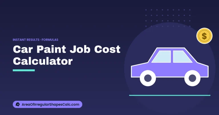 Car Paint Job Cost Calculator – illustration of a car