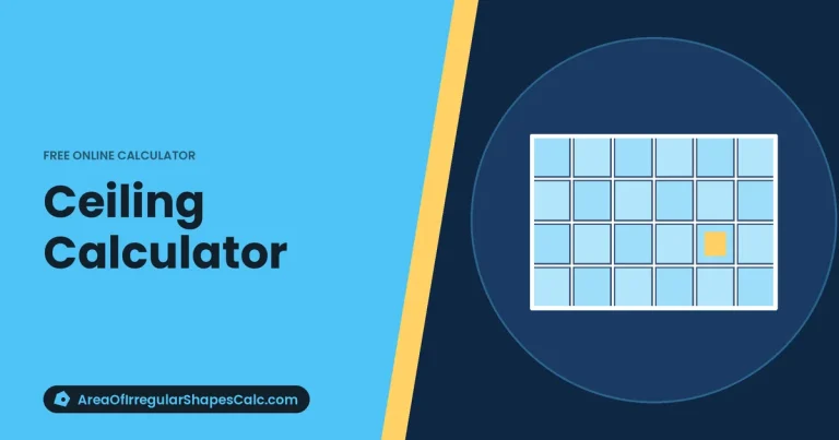 Ceiling Calculator – illustration of a ceiling tile grid