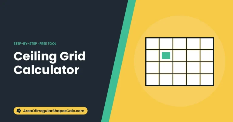 Ceiling Grid Calculator – illustration of a ceiling tile grid