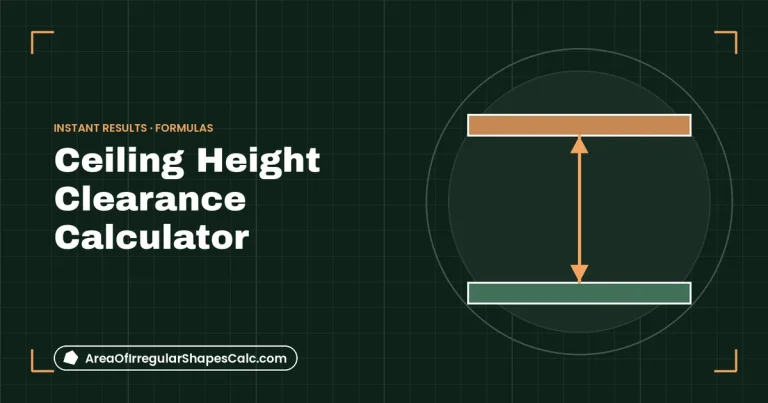 Ceiling Height Clearance Calculator – illustration of ceiling height clearance