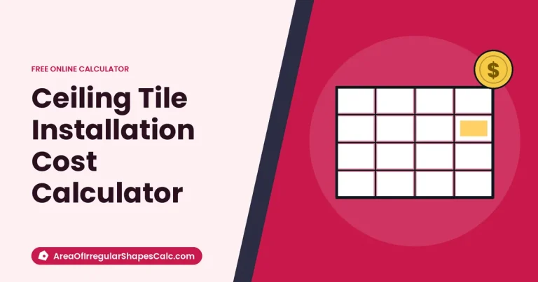 Ceiling Tile Installation Cost Calculator – illustration of a ceiling tile grid