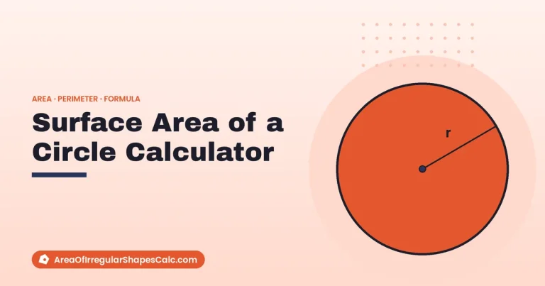Surface Area of a Circle Calculator – illustration of a circle with its radius marked
