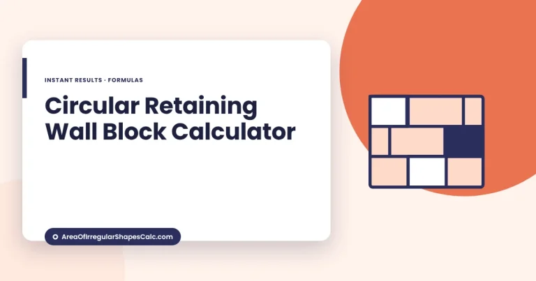 Circular Retaining Wall Block Calculator – illustration