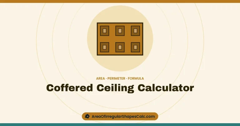 Coffered Ceiling Calculator – illustration of a coffered ceiling