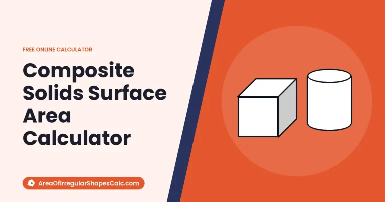 Composite Solids Surface Area Calculator – illustration of a cube and a cylinder