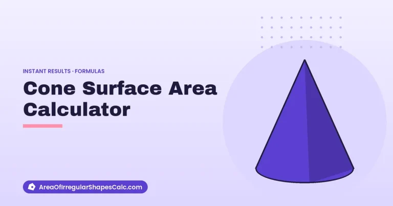 Cone Surface Area Calculator – illustration of a cone