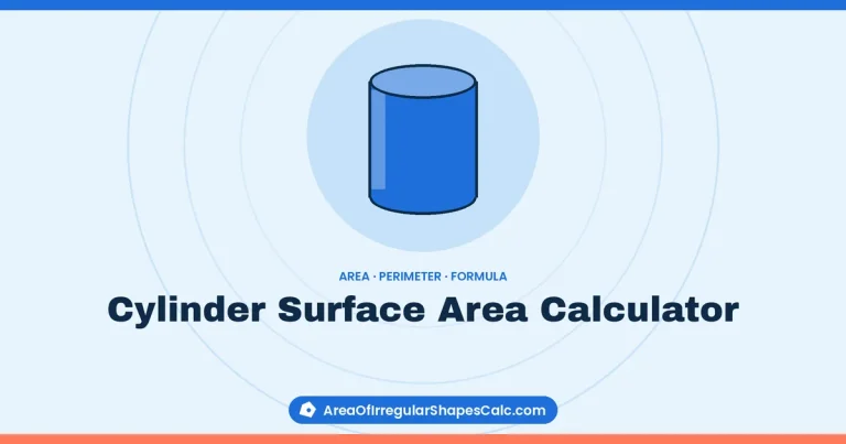 Cylinder Surface Area Calculator – illustration of a cylinder