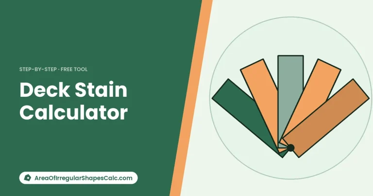 Deck Stain Calculator – illustration of paint tools and colour swatches