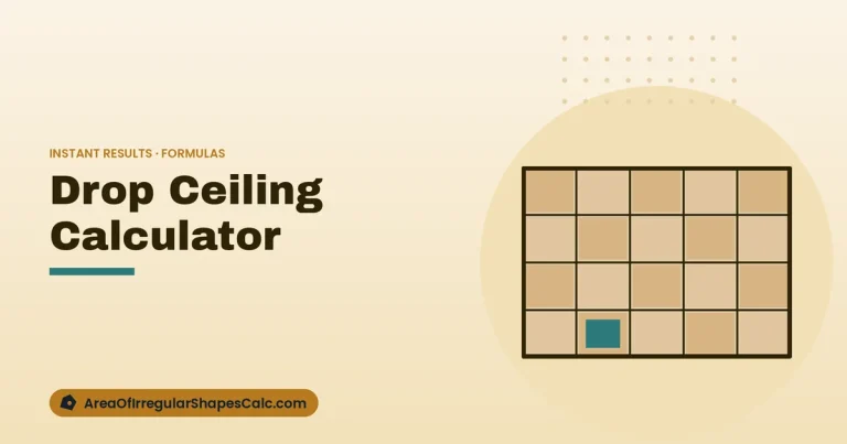 Drop Ceiling Calculator – illustration of a ceiling tile grid