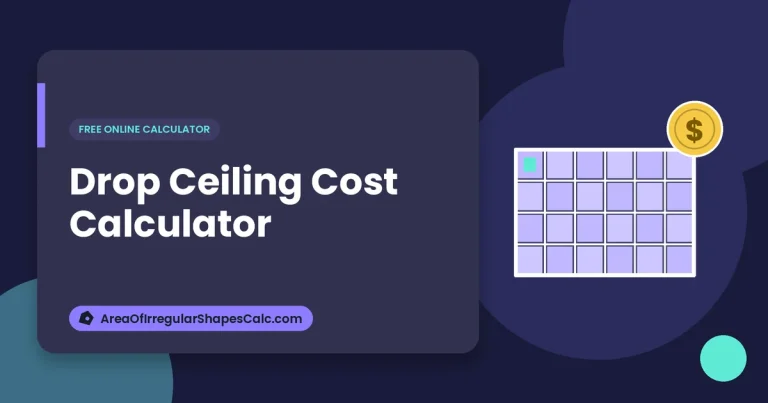 Drop Ceiling Cost Calculator – illustration of a ceiling tile grid
