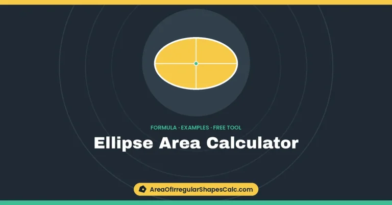 Ellipse Area Calculator – illustration of an ellipse with its axes