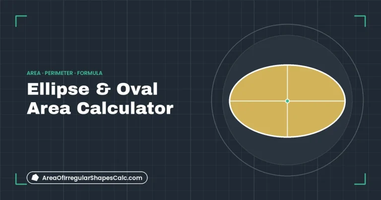 Ellipse & Oval Area Calculator – illustration of an ellipse with its axes