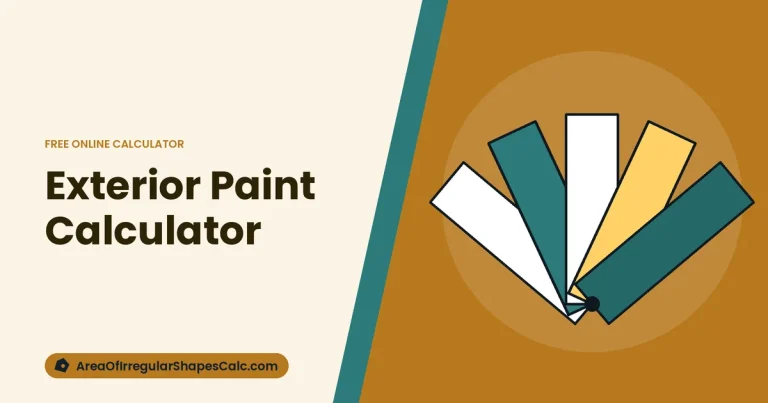 Exterior Paint Calculator – illustration of paint tools and colour swatches