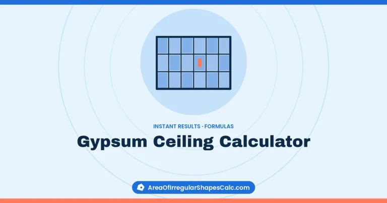 Gypsum Ceiling Calculator – illustration of a ceiling tile grid