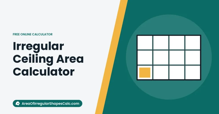 Irregular Ceiling Area Calculator – illustration of a ceiling tile grid