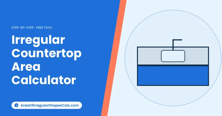 Irregular Countertop Area Calculator – illustration of a kitchen countertop