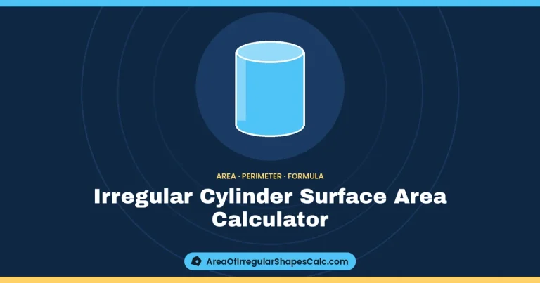 Irregular Cylinder Surface Area Calculator – illustration of a cylinder