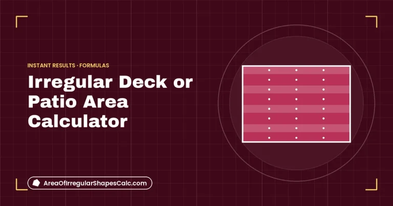 Irregular Deck or Patio Area Calculator – illustration of deck boards