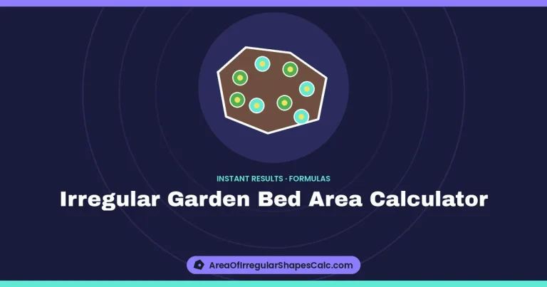 Irregular Garden Bed Area Calculator – illustration of a garden bed