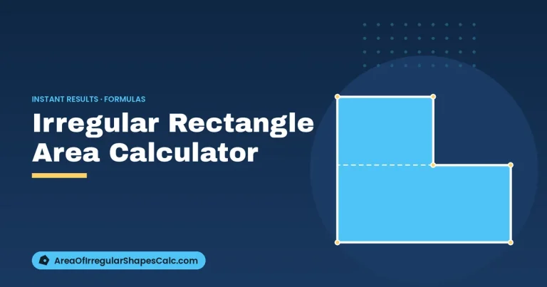 Irregular Rectangle Area Calculator – illustration of an L-shaped plot