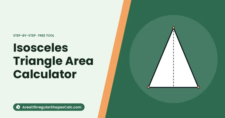 Isosceles Triangle Area Calculator – illustration of an isosceles triangle with its height marked