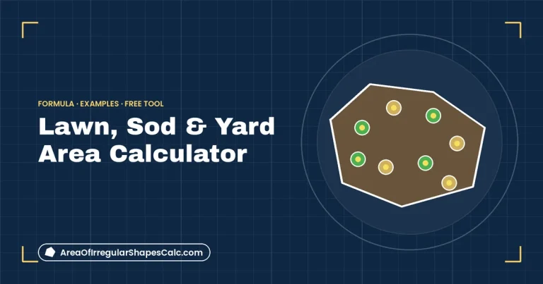 Lawn, Sod & Yard Area Calculator – illustration of a garden bed