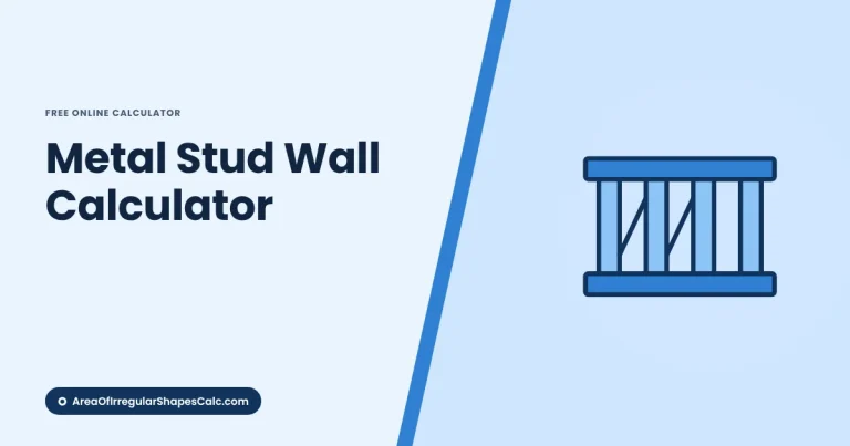 Metal Stud Wall Calculator – illustration
