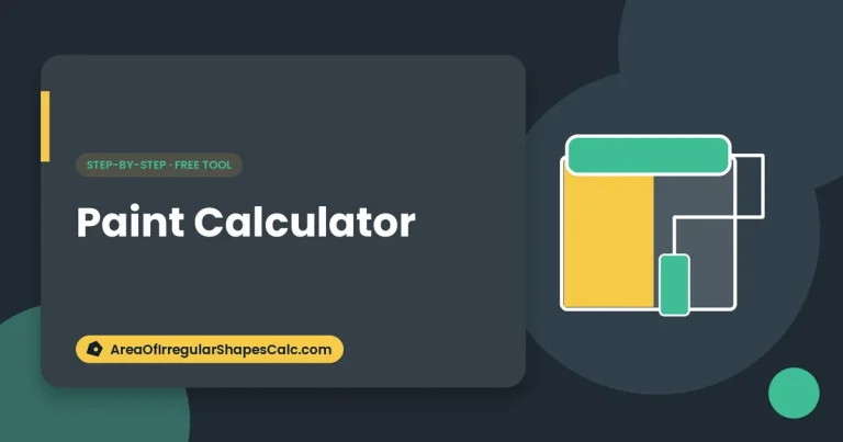 Paint Calculator – illustration of paint tools and colour swatches