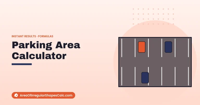 Parking Area Calculator – illustration of a parking lot