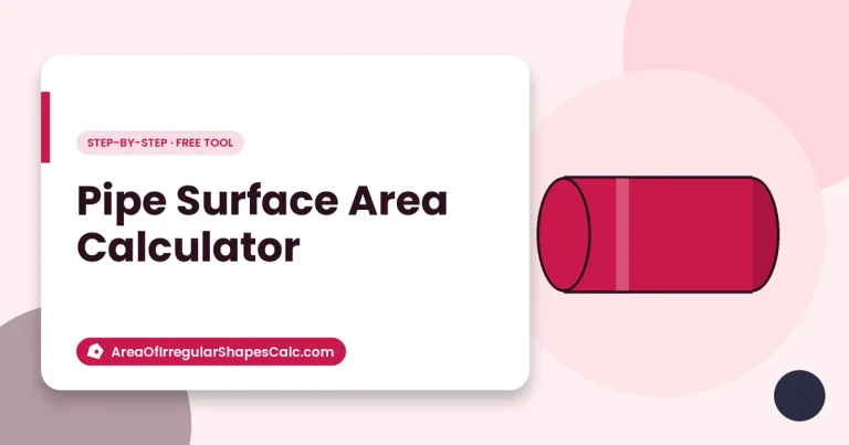 Pipe Surface Area Calculator – illustration of a horizontal tank
