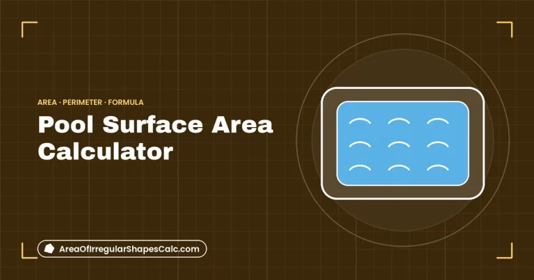 Pool Surface Area Calculator – illustration of a swimming pool