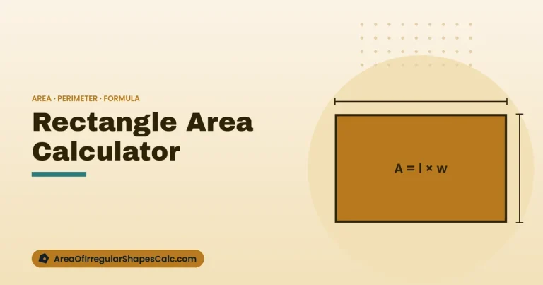 Rectangle Area Calculator – illustration of a rectangle with length and width marked