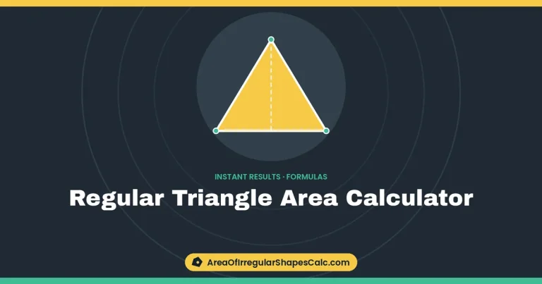 Regular Triangle Area Calculator – illustration of an equilateral triangle with its height marked
