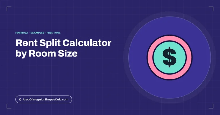 Rent Split Calculator by Room Size – illustration