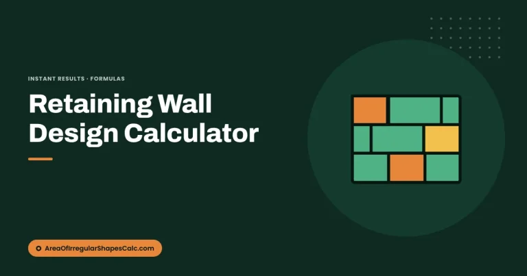 Retaining Wall Design Calculator – illustration