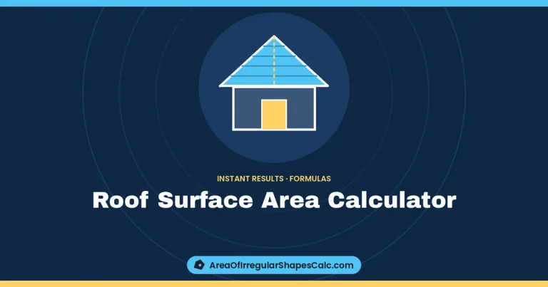 Roof Surface Area Calculator – illustration of a house roof