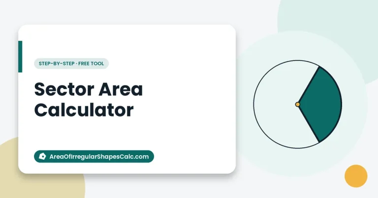Sector Area Calculator – illustration of a circle sector