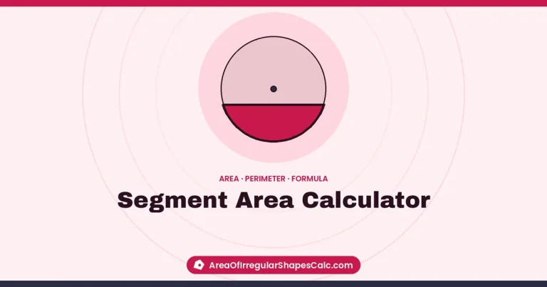 Segment Area Calculator – illustration of a circle segment