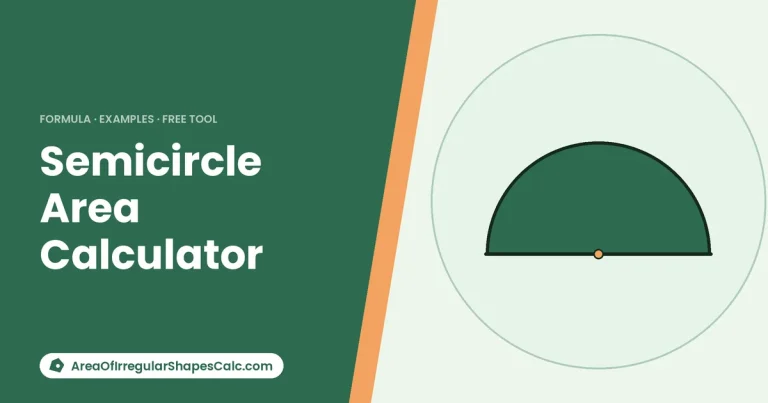 Semicircle Area Calculator – illustration of a semicircle
