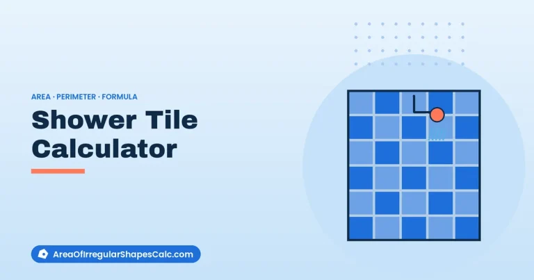 Shower Tile Calculator – illustration of a tiled shower
